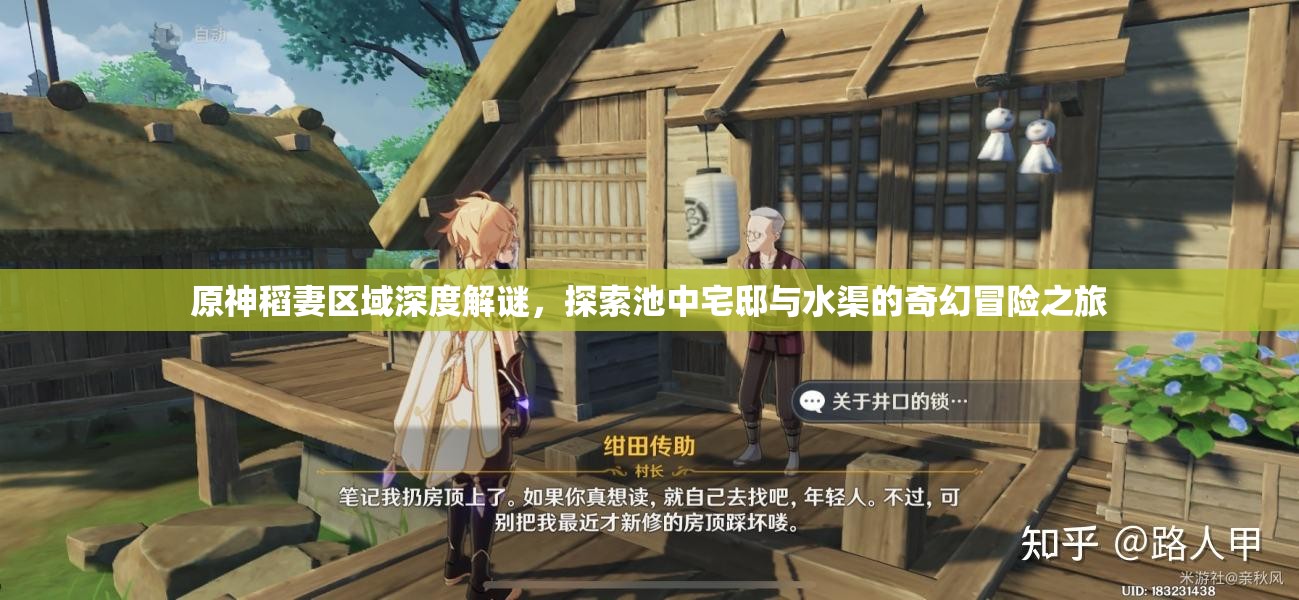 原神稻妻区域深度解谜，探索池中宅邸与水渠的奇幻冒险之旅