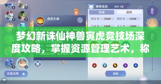 梦幻新诛仙神兽寅虎竞技场深度攻略，掌握资源管理艺术，称霸竞技场