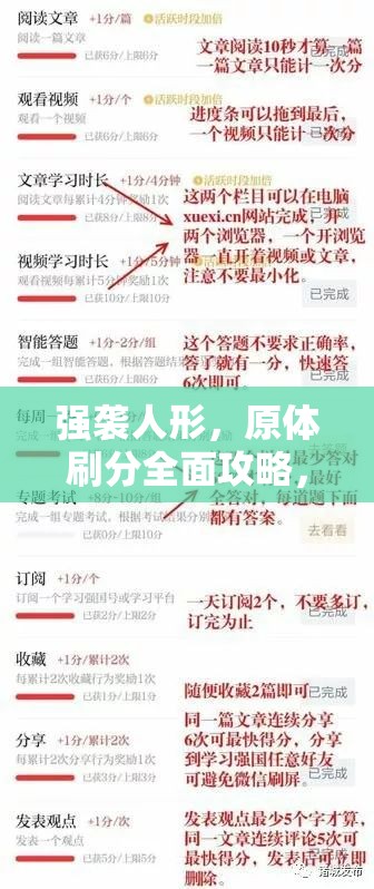 强袭人形，原体刷分全面攻略，揭秘高分技巧助你轻松登顶排行榜巅峰