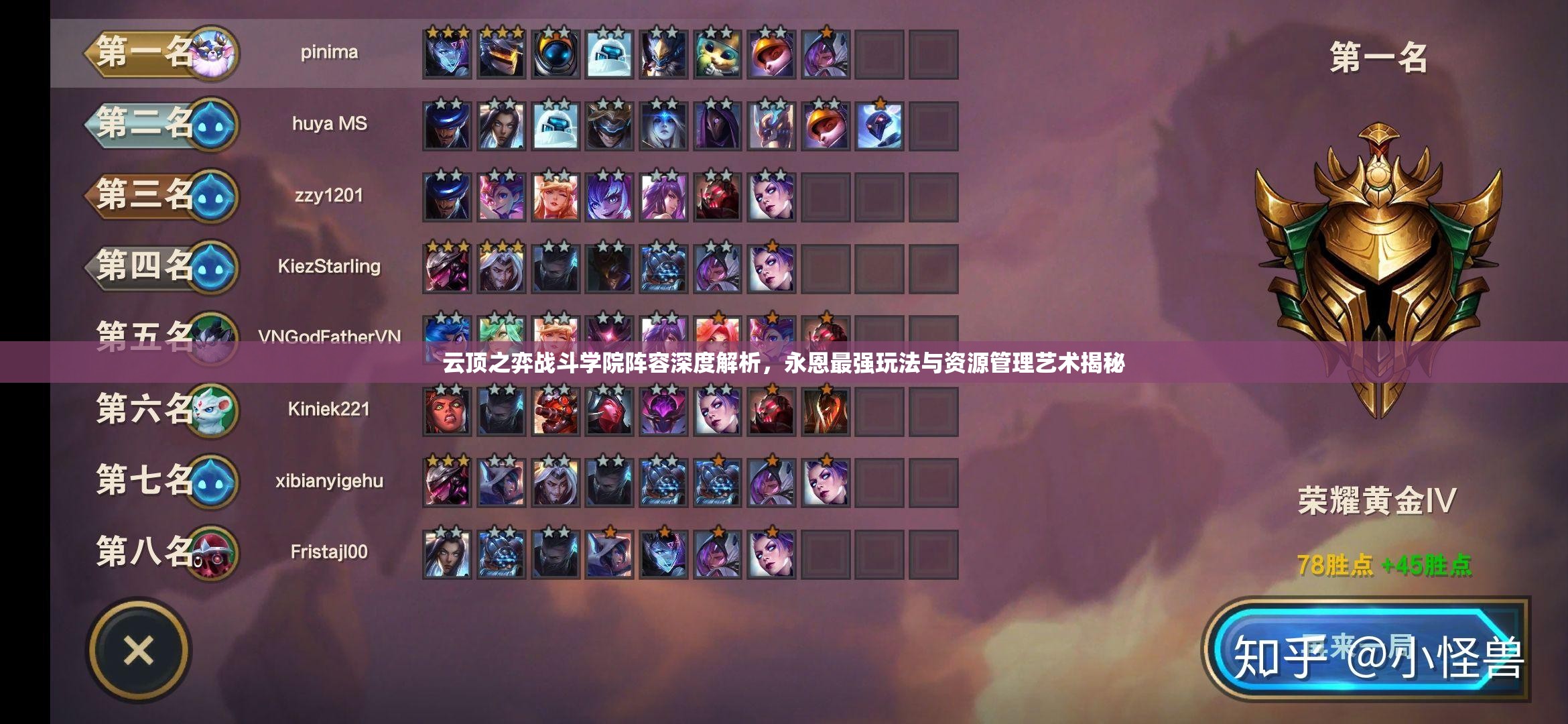 云顶之弈战斗学院阵容深度解析，永恩最强玩法与资源管理艺术揭秘