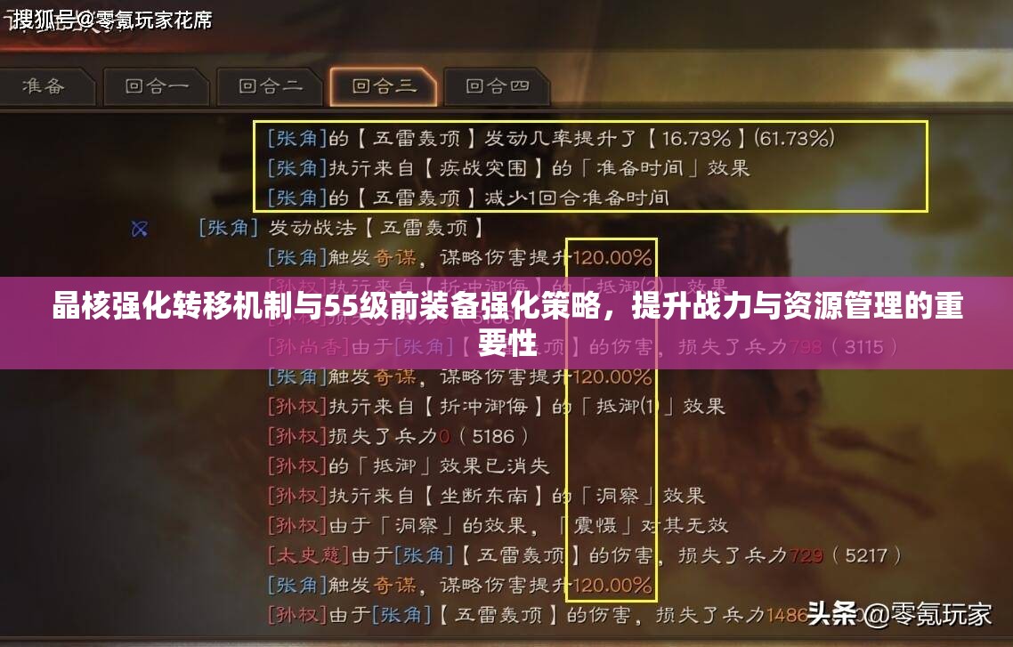 晶核强化转移机制与55级前装备强化策略，提升战力与资源管理的重要性