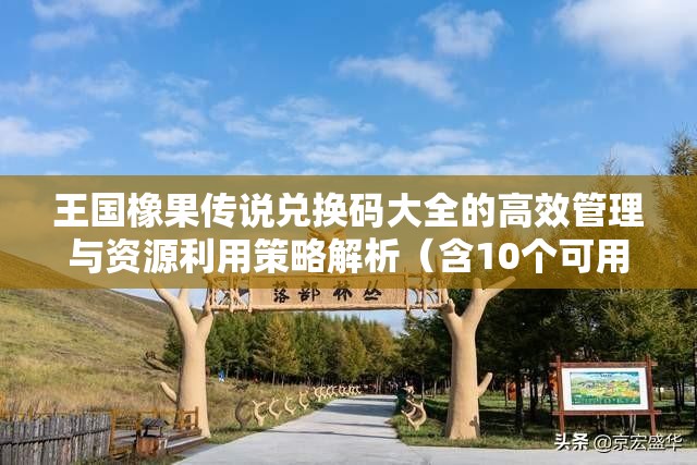 王国橡果传说兑换码大全的高效管理与资源利用策略解析（含10个可用礼包码汇总）