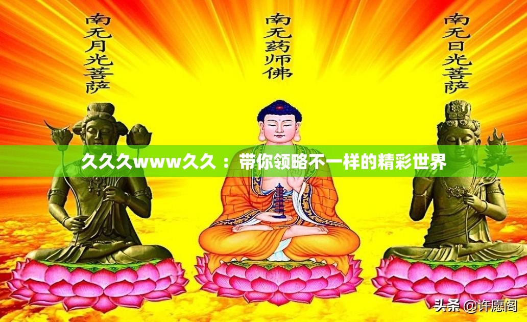 久久久www久久 ：带你领略不一样的精彩世界