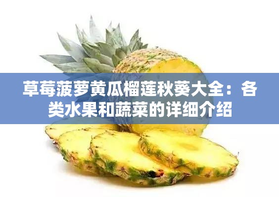 草莓菠萝黄瓜榴莲秋葵大全：各类水果和蔬菜的详细介绍