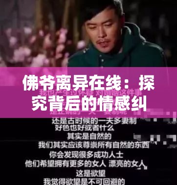 佛爷离异在线：探究背后的情感纠葛与人生转折