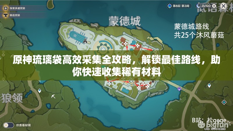 原神琉璃袋高效采集全攻略，解锁最佳路线，助你快速收集稀有材料