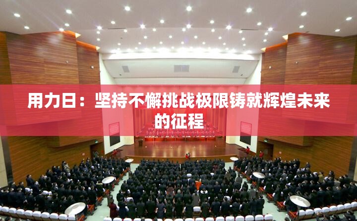 用力日：坚持不懈挑战极限铸就辉煌未来的征程