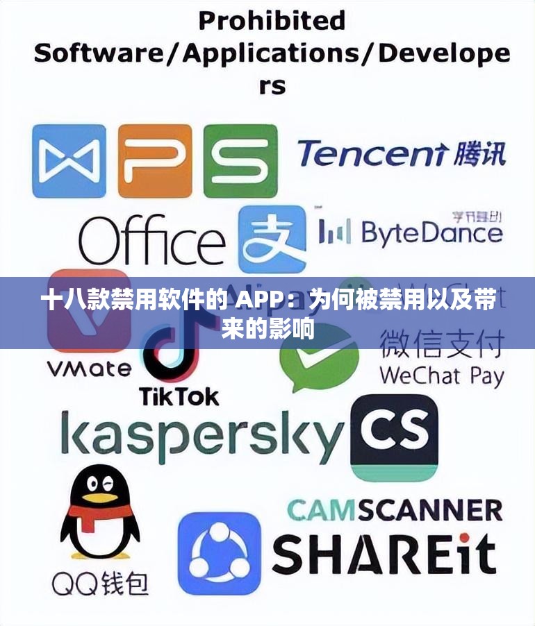 十八款禁用软件的 APP：为何被禁用以及带来的影响