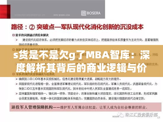 s货是不是欠g了MBA智库：深度解析其背后的商业逻辑与价值