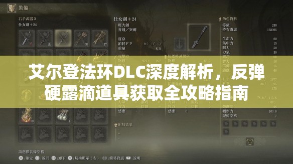 艾尔登法环DLC深度解析，反弹硬露滴道具获取全攻略指南