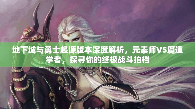地下城与勇士起源版本深度解析，元素师VS魔道学者，探寻你的终极战斗拍档