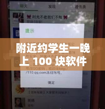 附近约学生一晚上 100 块软件：存在潜在风险需谨慎