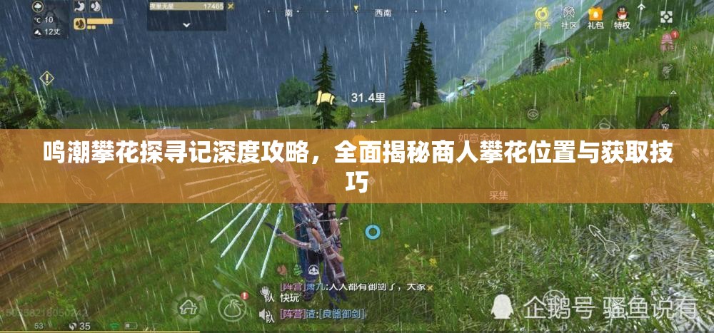 鸣潮攀花探寻记深度攻略，全面揭秘商人攀花位置与获取技巧
