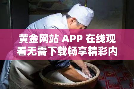 黄金网站 APP 在线观看无需下载畅享精彩内容