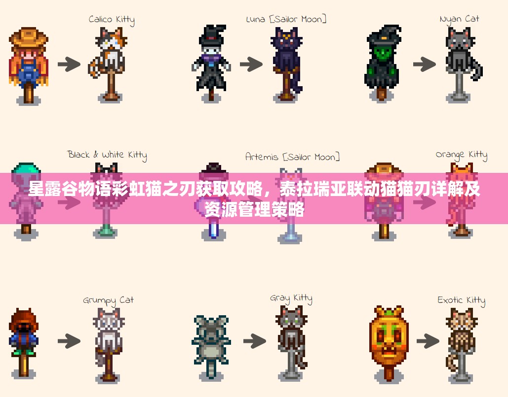 星露谷物语彩虹猫之刃获取攻略，泰拉瑞亚联动猫猫刃详解及资源管理策略