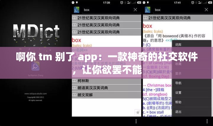 啊你 tm 别了 app：一款神奇的社交软件，让你欲罢不能