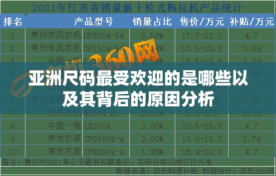 亚洲尺码最受欢迎的是哪些以及其背后的原因分析