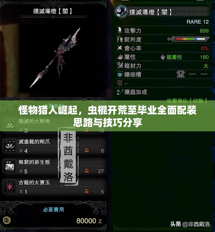 怪物猎人崛起，虫棍开荒至毕业全面配装思路与技巧分享