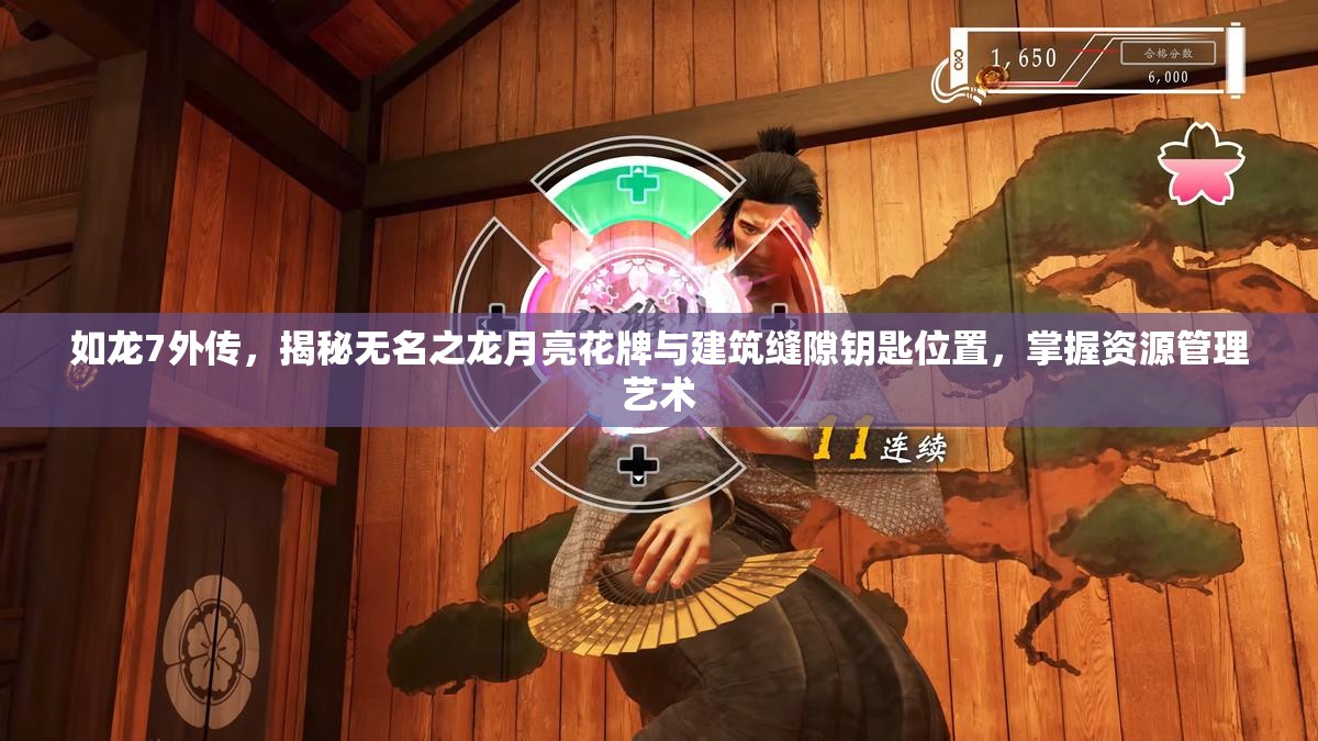 如龙7外传，揭秘无名之龙月亮花牌与建筑缝隙钥匙位置，掌握资源管理艺术