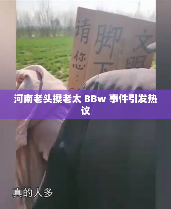 河南老头搡老太 BBw 事件引发热议