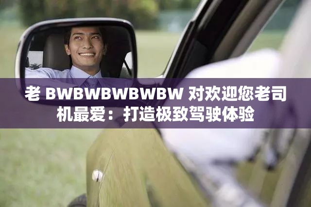 老 BWBWBWBWBW 对欢迎您老司机最爱：打造极致驾驶体验
