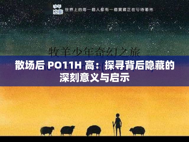 散场后 PO11H 高：探寻背后隐藏的深刻意义与启示