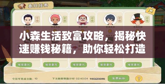 小森生活致富攻略，揭秘快速赚钱秘籍，助你轻松打造个人财富帝国