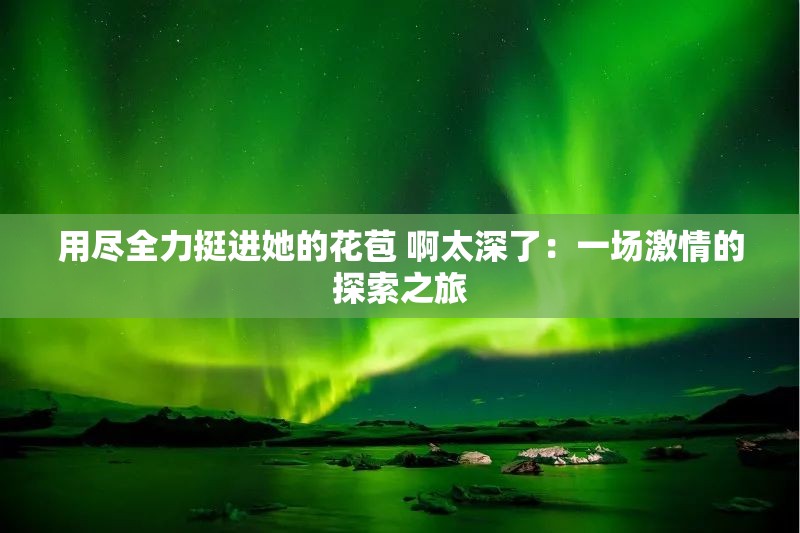 用尽全力挺进她的花苞 啊太深了：一场激情的探索之旅