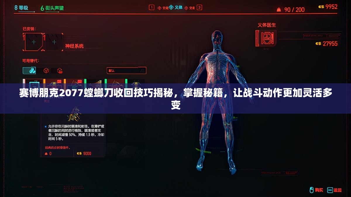 赛博朋克2077螳螂刀收回技巧揭秘，掌握秘籍，让战斗动作更加灵活多变