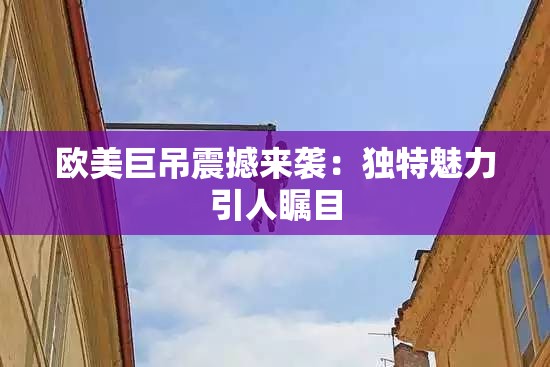 欧美巨吊震撼来袭：独特魅力引人瞩目