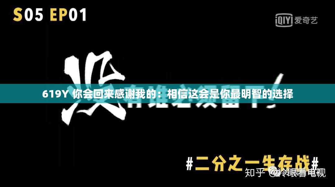 619Y 你会回来感谢我的：相信这会是你最明智的选择