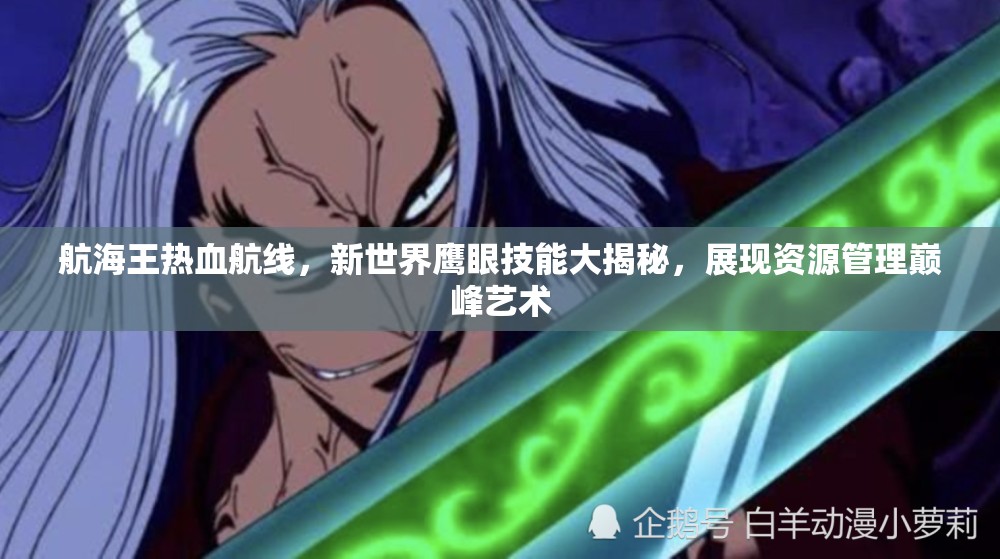 航海王热血航线，新世界鹰眼技能大揭秘，展现资源管理巅峰艺术