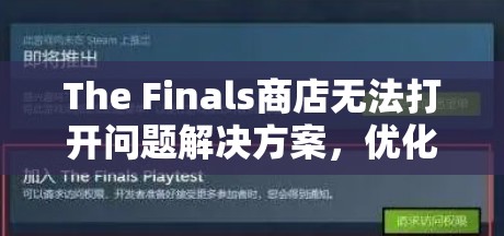 The Finals商店无法打开问题解决方案，优化资源管理，实现高效利用并避免浪费
