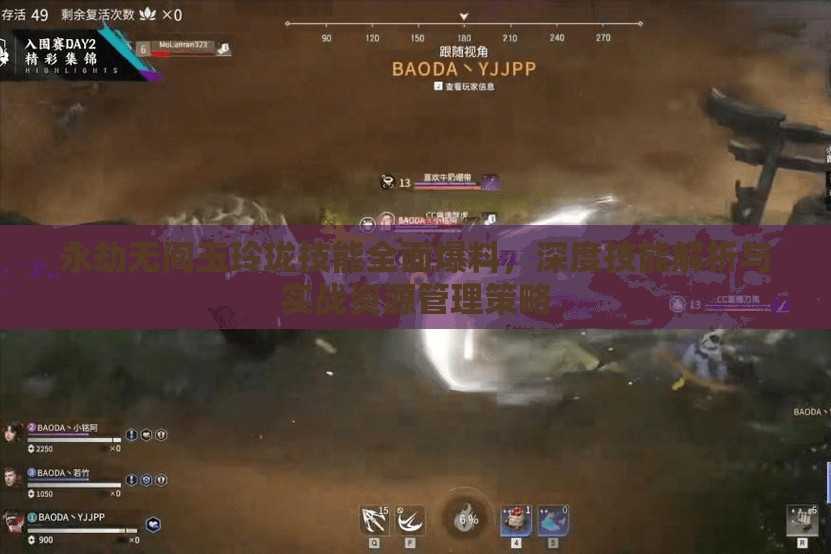 永劫无间玉玲珑技能全面爆料，深度技能解析与实战资源管理策略