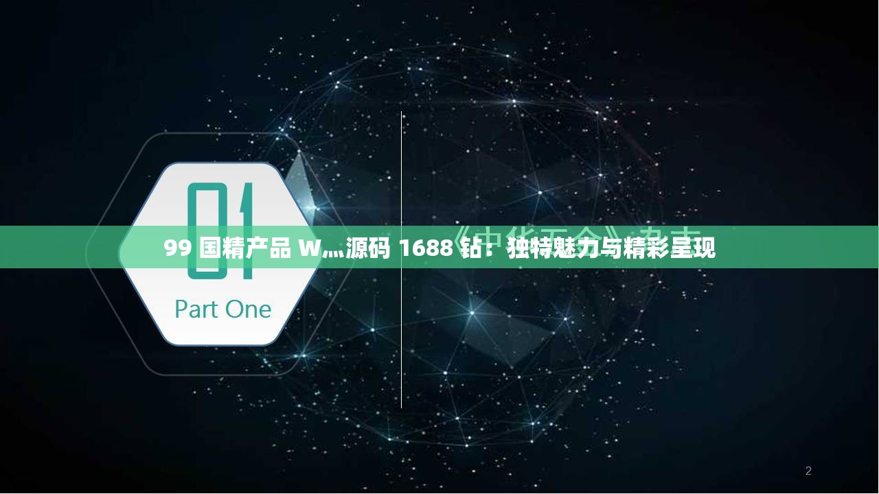 99 国精产品 W灬源码 1688 钻：独特魅力与精彩呈现