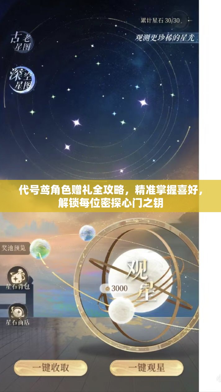 代号鸢角色赠礼全攻略，精准掌握喜好，解锁每位密探心门之钥