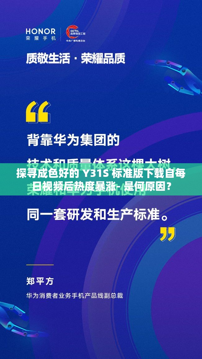 探寻成色好的 Y31S 标准版下载自每日视频后热度暴涨- 是何原因？