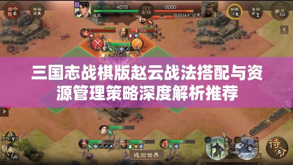 三国志战棋版赵云战法搭配与资源管理策略深度解析推荐