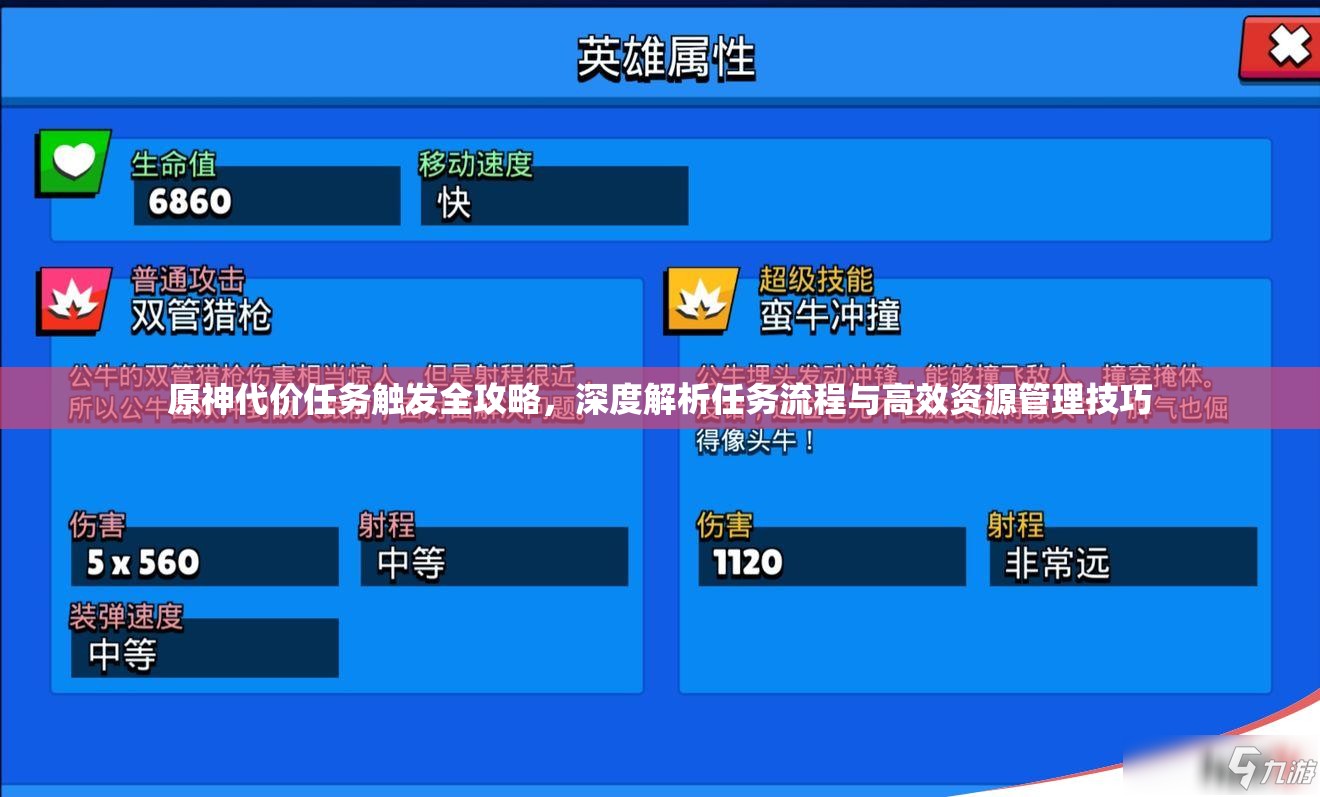 原神代价任务触发全攻略，深度解析任务流程与高效资源管理技巧