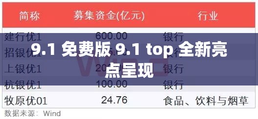 9.1 免费版 9.1 top 全新亮点呈现