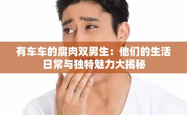 有车车的腐肉双男生：他们的生活日常与独特魅力大揭秘