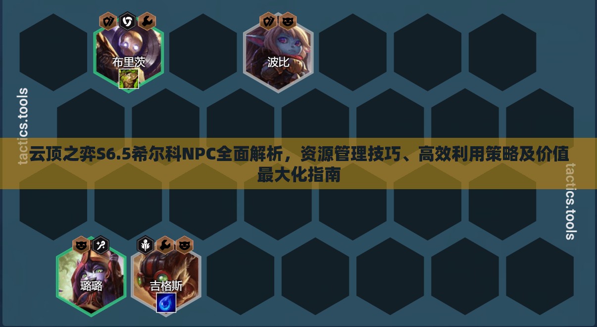 云顶之弈S6.5希尔科NPC全面解析，资源管理技巧、高效利用策略及价值最大化指南