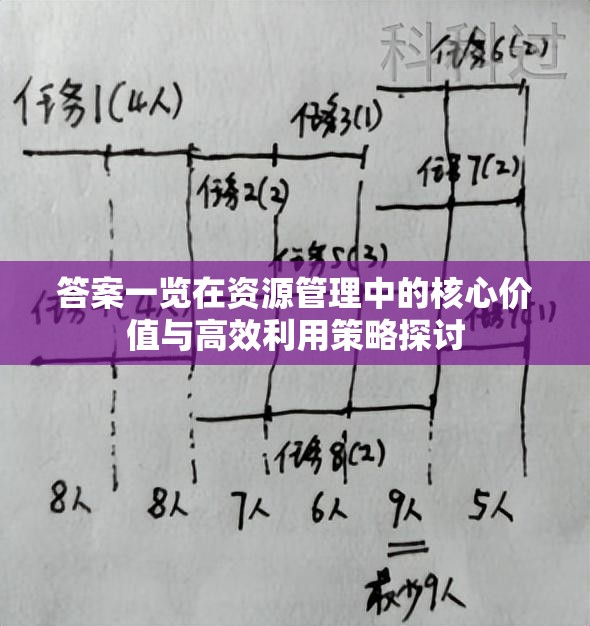 答案一览在资源管理中的核心价值与高效利用策略探讨