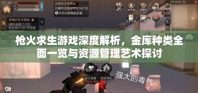 枪火求生游戏深度解析，金库种类全面一览与资源管理艺术探讨