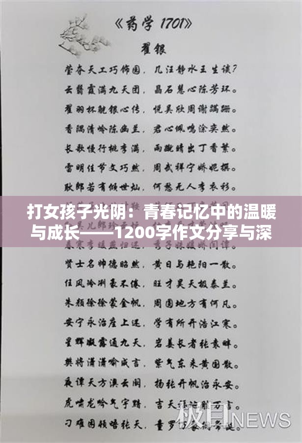 打女孩子光阴：青春记忆中的温暖与成长——1200字作文分享与深度解析