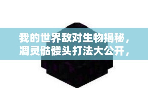 我的世界敌对生物揭秘，凋灵骷髅头打法大公开，玩法革命即将来临？