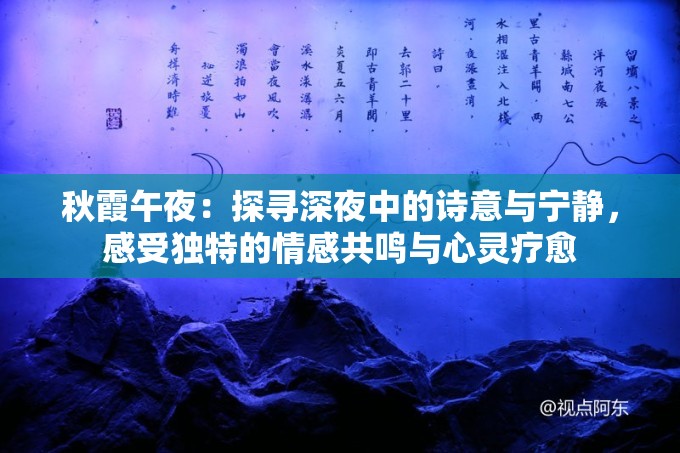 秋霞午夜：探寻深夜中的诗意与宁静，感受独特的情感共鸣与心灵疗愈
