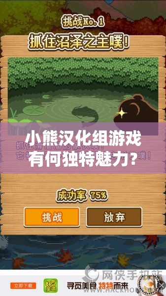 小熊汉化组游戏有何独特魅力？其特色玩法、精彩剧情等你来探索