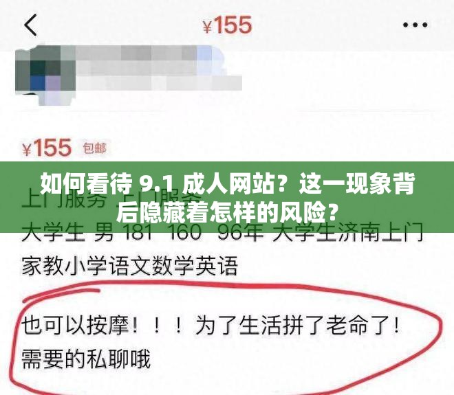如何看待 9.1 成人网站？这一现象背后隐藏着怎样的风险？