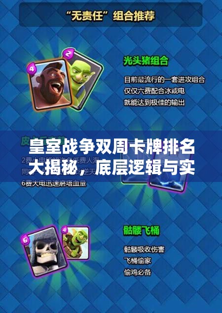皇室战争双周卡牌排名大揭秘，底层逻辑与实战操作，谁将登顶？